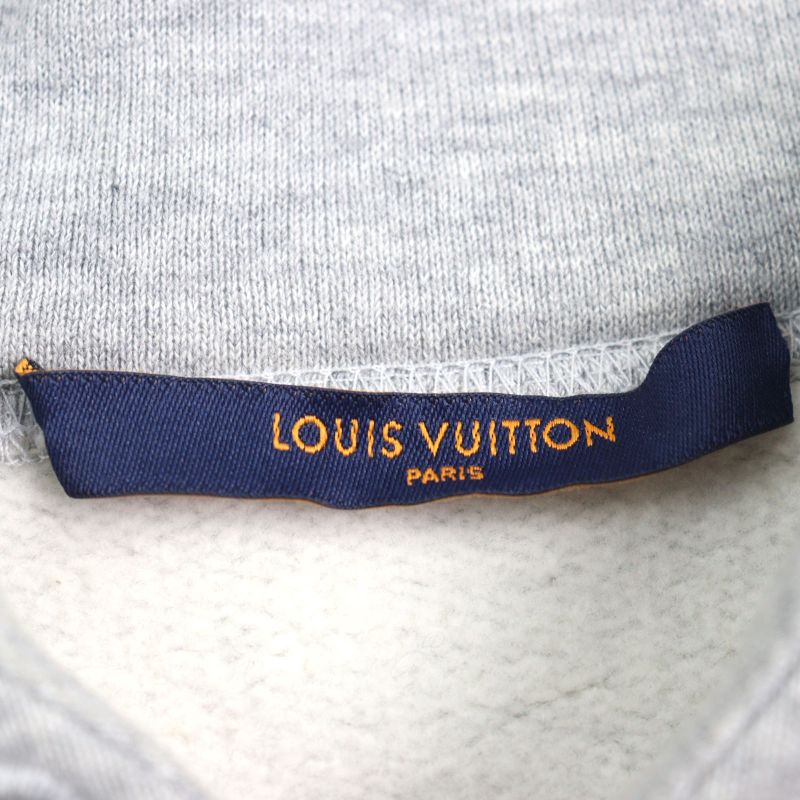 Louis Vuitton Hly68w 100% Cotton Logo Print Neon Workingman Pullover Hoodie