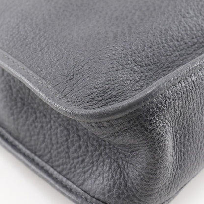 Hermes Vespa 28 Leather Gray □C Ladies Shoulder Bag