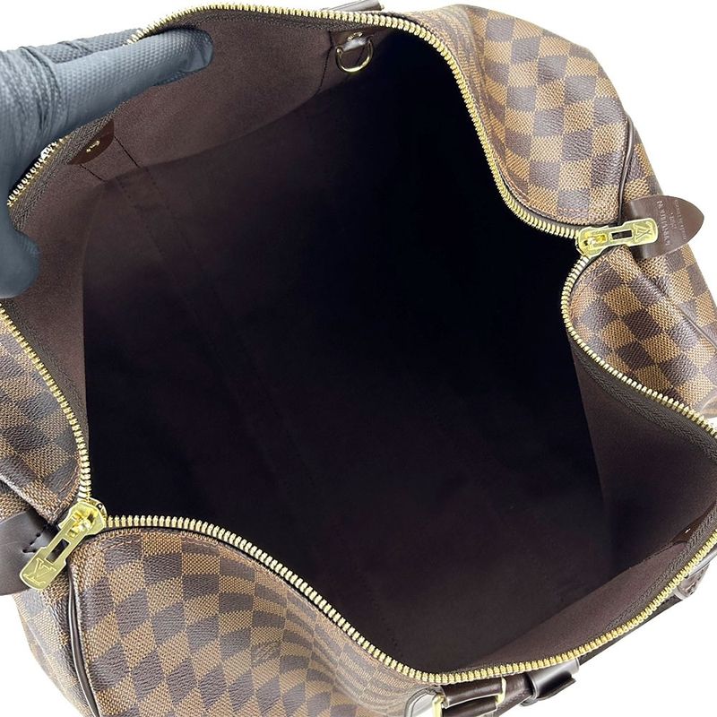 Louis Vuitton Boston Bag Keepall 50 N41427 Damier Travel Bag Unisex Men Ladies