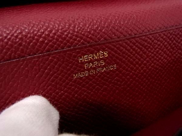 Hermes Bearn Souffle Vaux Epson Gold Hardware Long Wallet Engraved D 2019