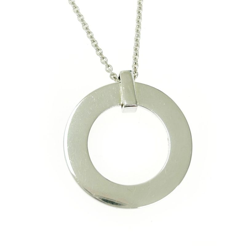 Tiffany & Co Silver 1837 Open Circle Necklace 7.8g 925 Engraved 445309 Necklace
