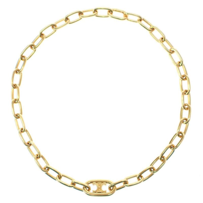 Celine Triomphe Link Necklace Triomphe Link Necklace Sca3272 Gold