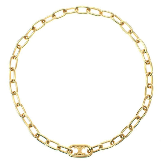 Celine Triomphe Link Necklace Triomphe Link Necklace Sca3272 Gold