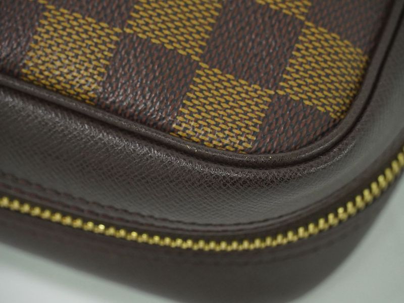 Authentic Louis Vuitton LV Trousse Toilette Damier Ebène Pouch Cosmetic Pouch