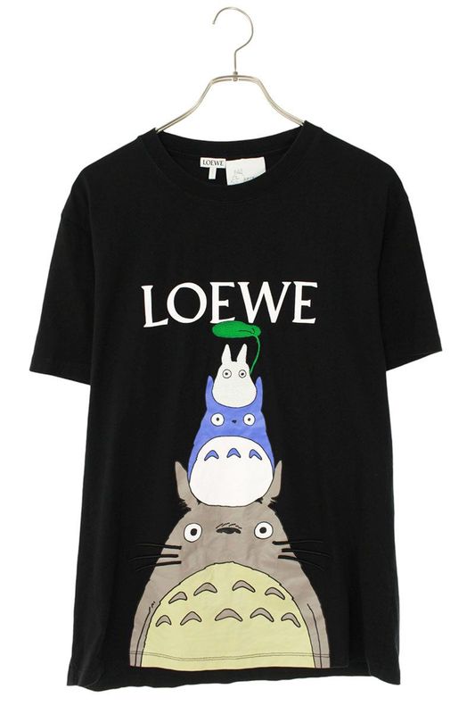 Loewe S848y22x01 Character Print Logo Embroidery T-shirt Men's XL