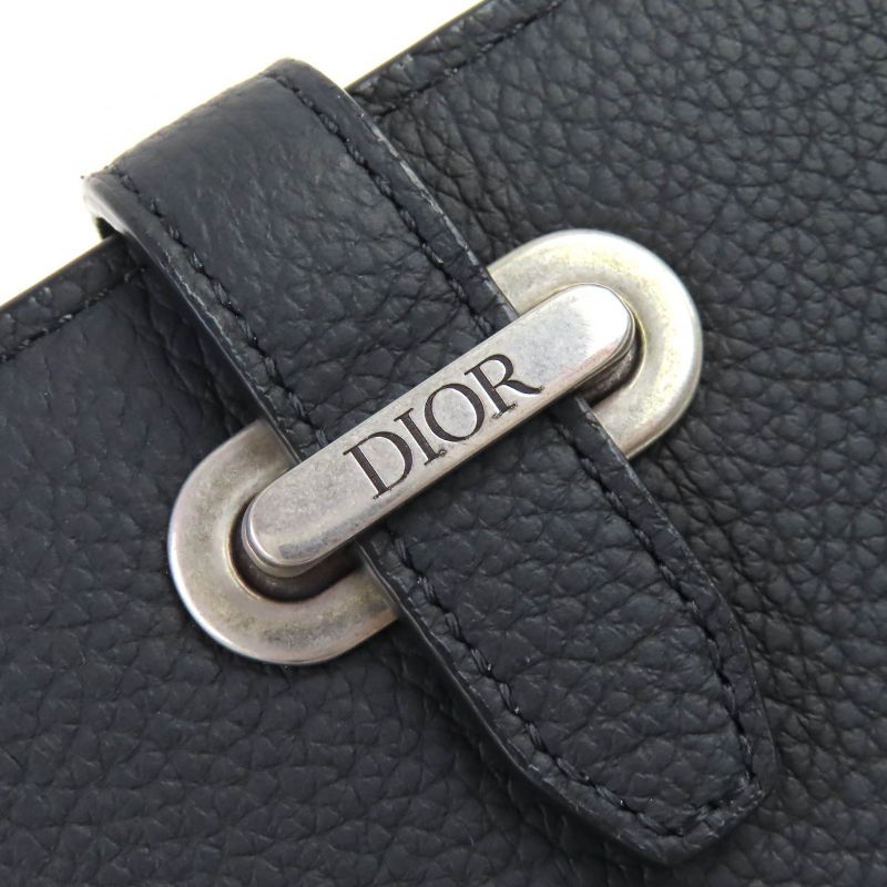 DIOR 2llch187ken DIOR Normandie DIOR Normandie Logo Leather Card Holder Card