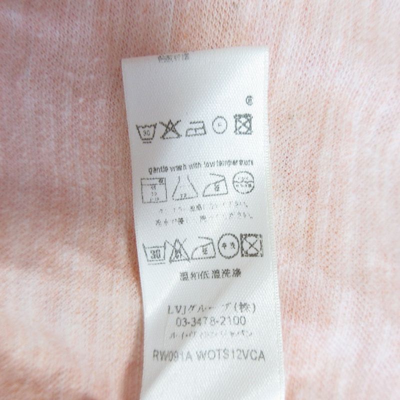 Good Louis Vuitton Print Short Sleeve T-Shirt Cut and Sewn Size S Orange Ladies