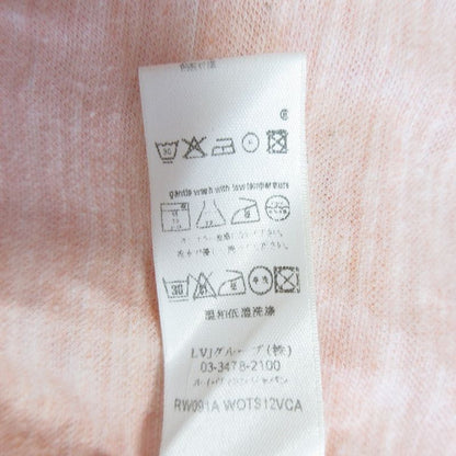 Good Louis Vuitton Print Short Sleeve T-Shirt Cut and Sewn Size S Orange Ladies