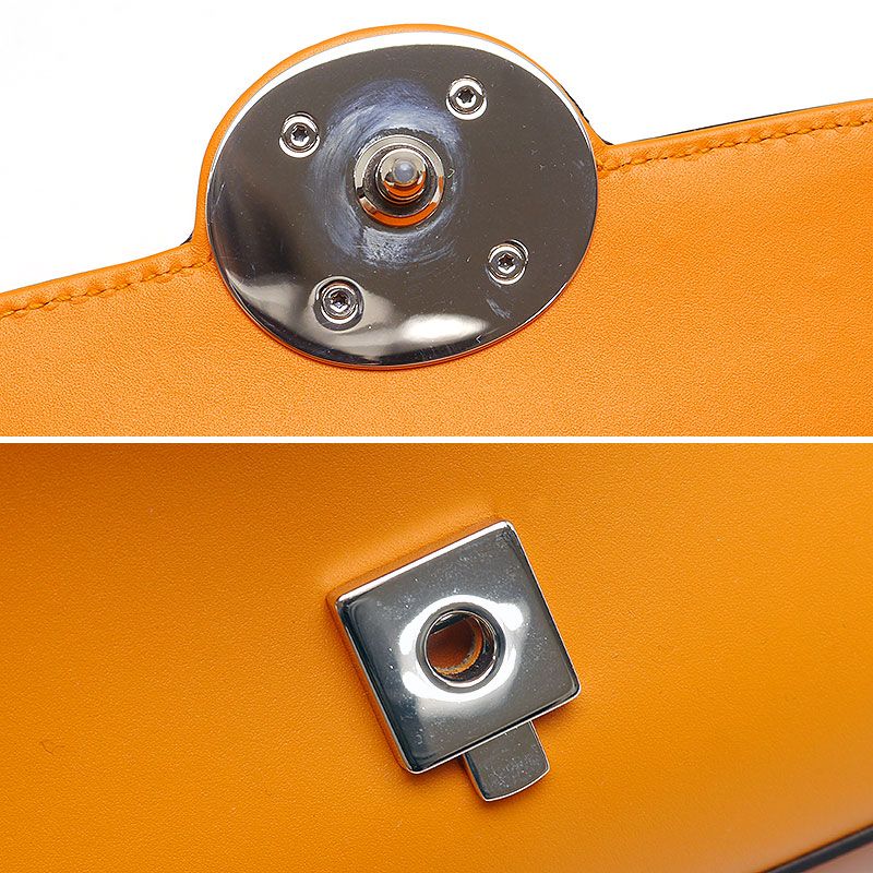 Gucci Petite GG Leather 2WAY Handbag 739722 Crossbody Orange