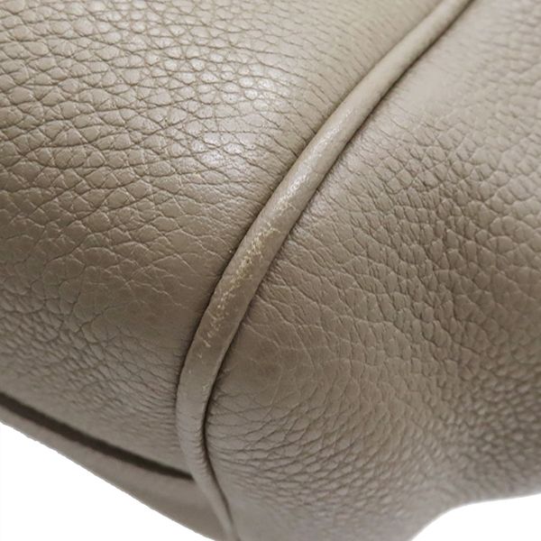 Celine 2way Bag Small Fold Cabas Leather Glazed Gold Hardware Gray Beige