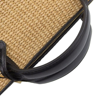 Fendi Raffia Shoulder Monogram Multicolor Bag
