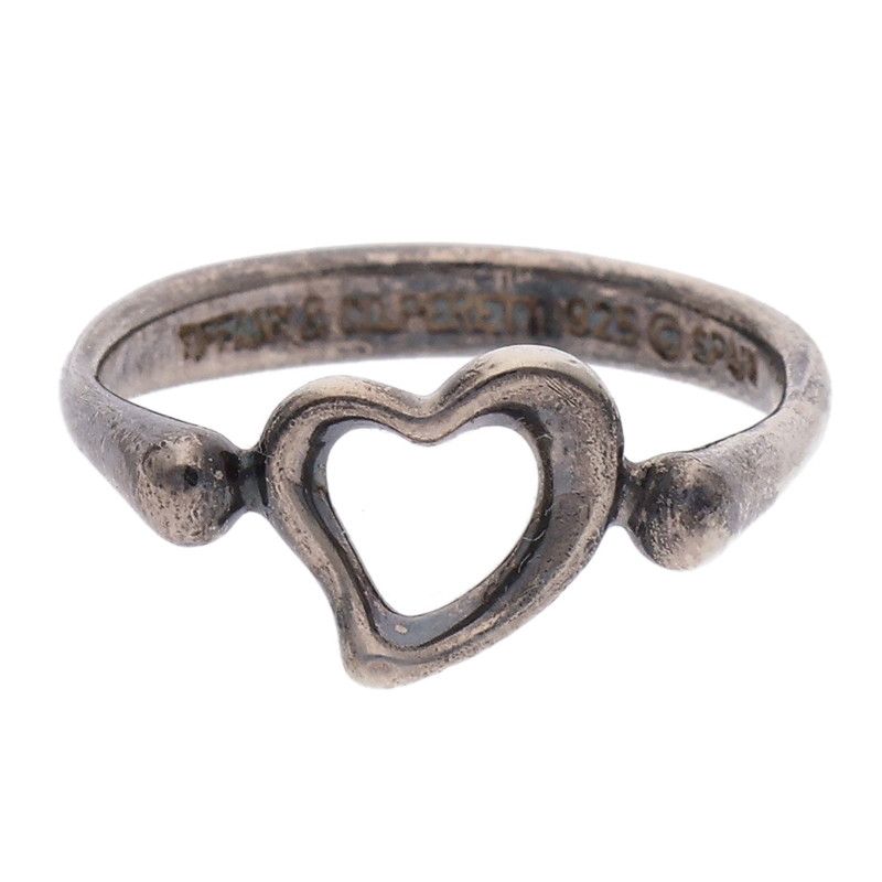 Tiffany & Co Open Heart Ring Ladies Size 10