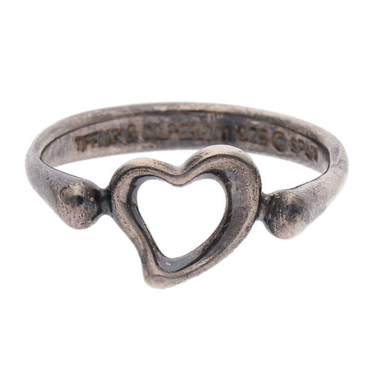 Tiffany & Co Open Heart Ring Ladies Size 10