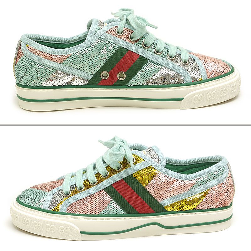 Gucci 652622 Sequined Sneakers 35+ Women's Polar