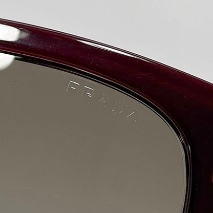 Prada Sunglasses In Black Gradient Bordeaux Red