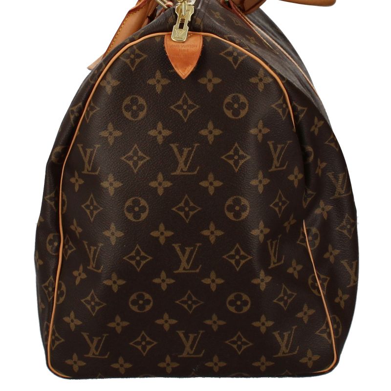 Louis Vuitton Keepall 55 M41424 Monogram Women's Boston Bag Brown Excellent
