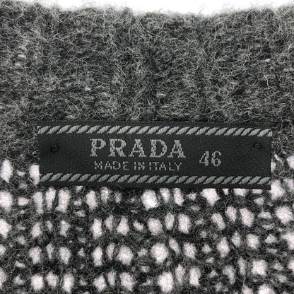 Prada 2006aw Wool Knit Cardigan Umc345 Gray 46