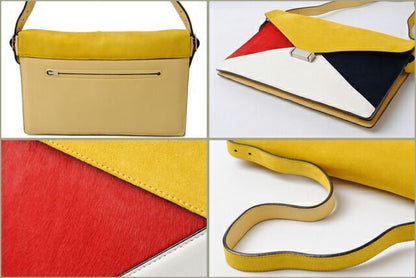 Celine Shoulder Bag Clutch Bag 2way Celine 171953 Yellow With Strap