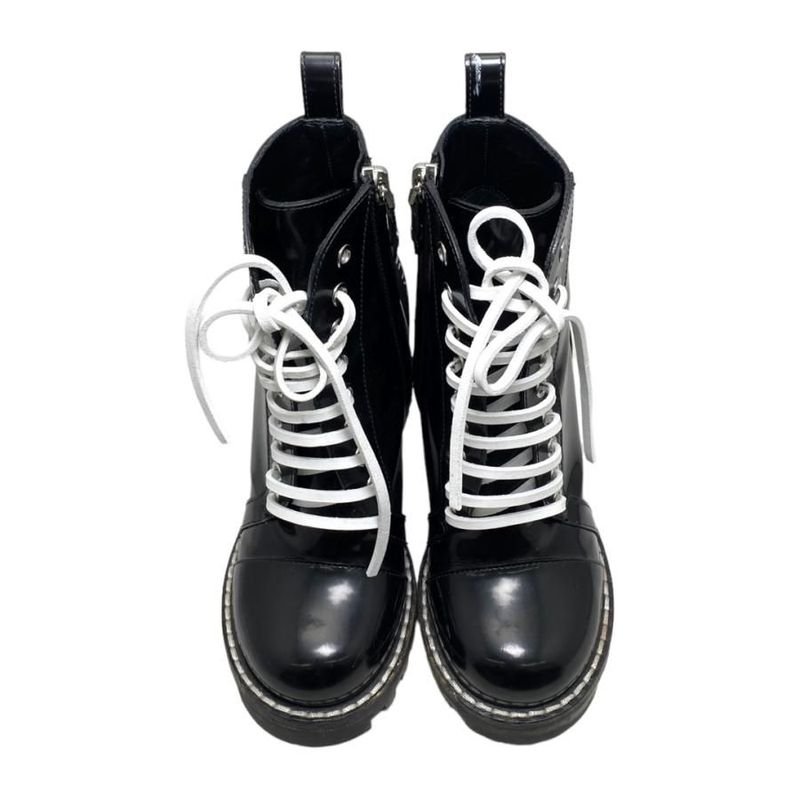 Louis Vuitton Star Trail Ankle Boots 35 1 2 Black White Logo Line Louis Vuitton