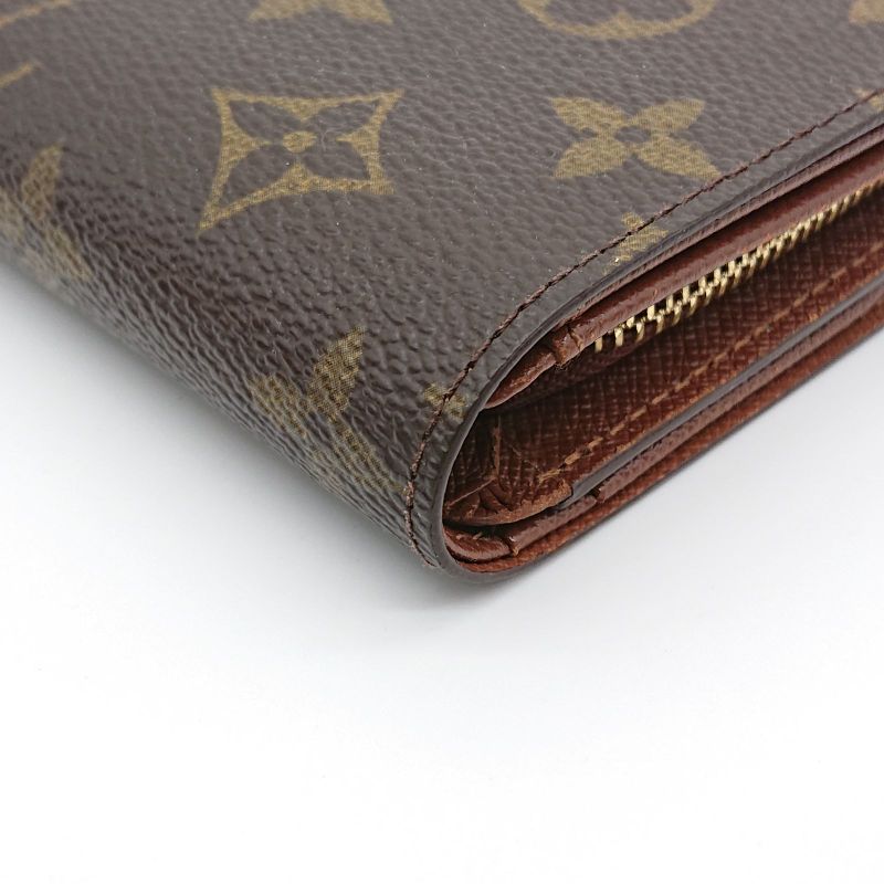 Louis Vuitton Mid-size Folded Wallet With Monogram Portmonnais Biers Trésor