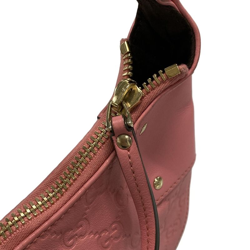 Gucci Shoulder Bag Stripe 231823 Pink Leather