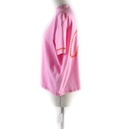 Hermes 23SS 3e4621dl Canoe Chaine D'ancre Print High Neck Short Sleeve T-shirt