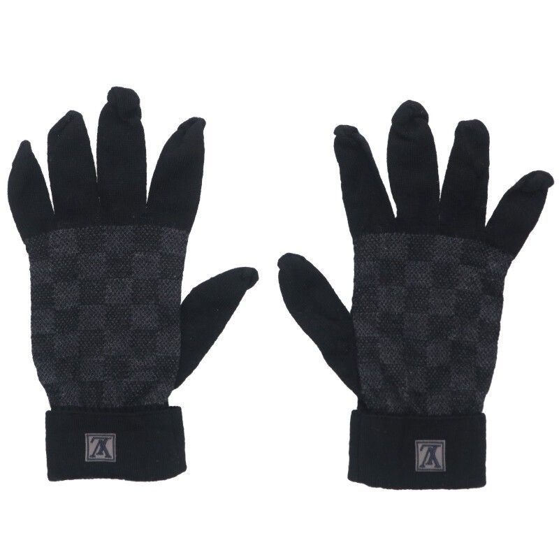 Louis Vuitton M70006 Gon Petit Damier Wool Gloves For Men
