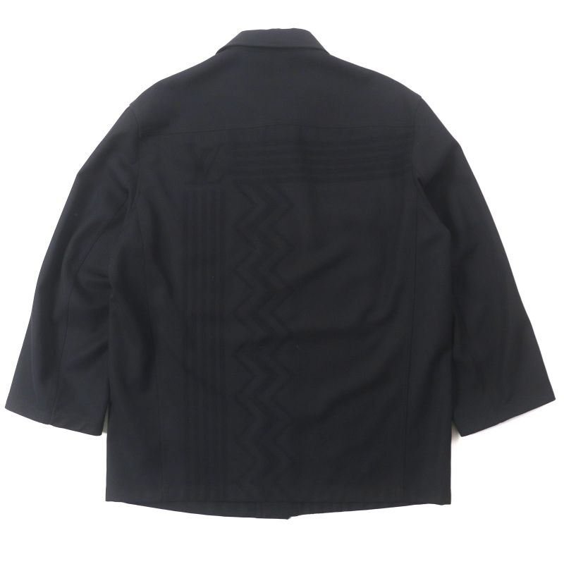 Louis Vuitton 22AW LV Logo Cara Column Cabas - All Shirt Jacket Black 48 Made