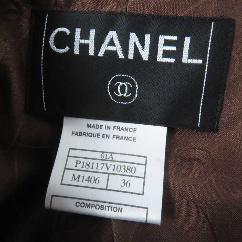 CHANEL Vintage 01A P18117 100% Wool With 100% Silk Lining Cocomer Cles With