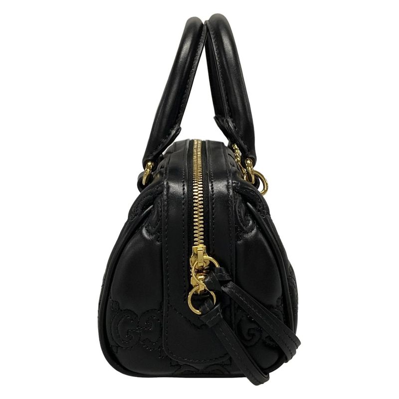 Gucci Ggmatelasse 702251 Black Chain Shoulder/mini Bag Leather