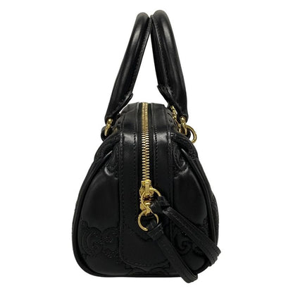 Gucci Ggmatelasse 702251 Black Chain Shoulder/mini Bag Leather