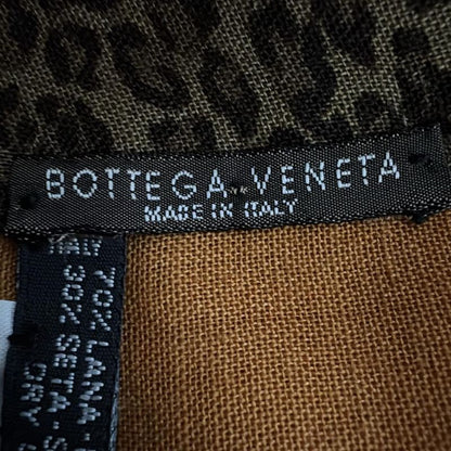 Bottega Veneta Stole (shawl) - Orange Beige And Dark Brown Leopard Print Wool