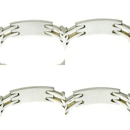 Gucci Silver Logo Plate Link Bracelet 60.8g 925 Engraved 354283 Bracelet