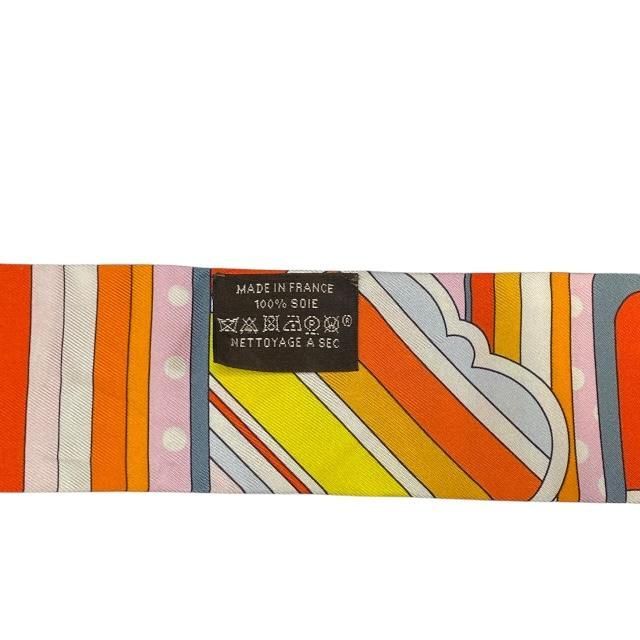 Hermes Scarf Twilly Scarf Hermes Ribbon Scarf Faubourg Rainbow Accessories Silk