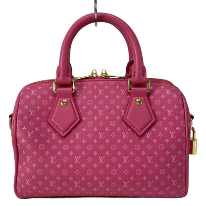 Louis Vuitton Handbag Nanogram Speedy Bandoliere 20 M22286 Rose Leather Cowhide