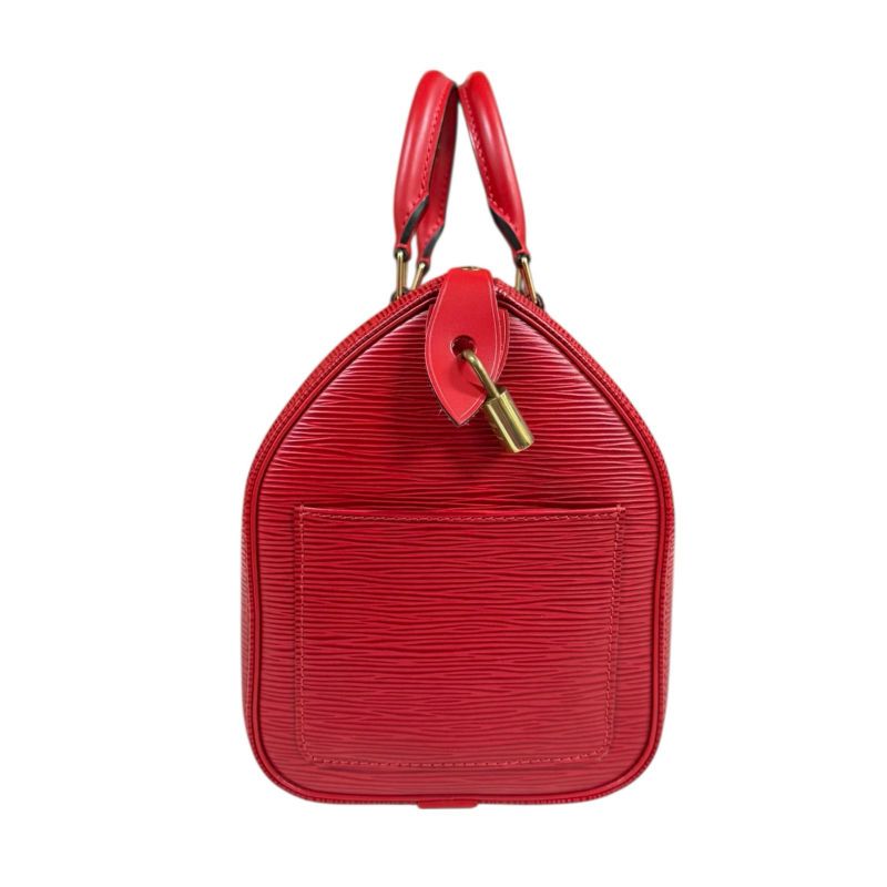 Louis Vuitton Speedy 25 Epi Handbag Epi Leather M43017 Red Ladies Louis Vuitton