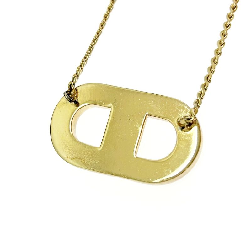 Christian Dior GP CD Logo Necklace Women's Gold 376338 Necklace