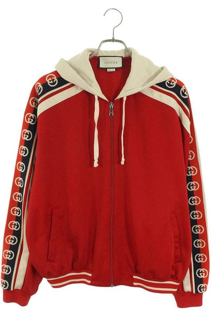 Gucci 575758 Xja6s Interlocking G Zip Up Hoodie Men's XS