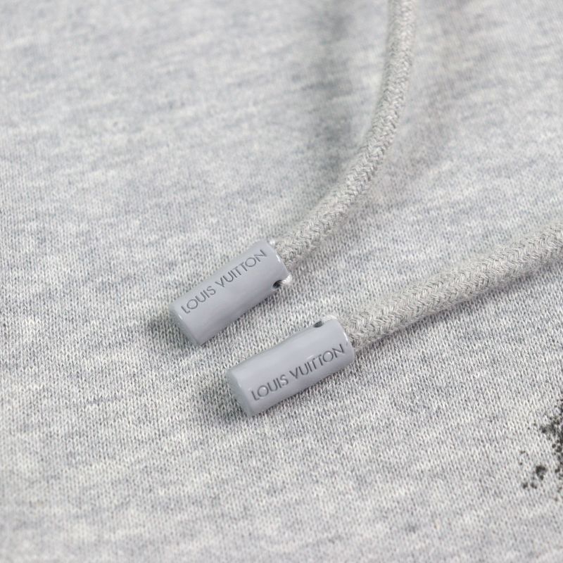 Louis Vuitton Hly68w 100% Cotton Logo Print Neon Workingman Pullover Hoodie