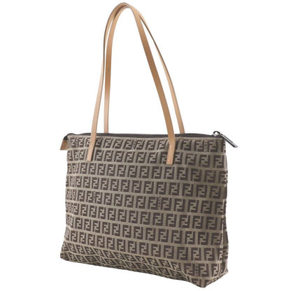 Fendi Zucchino 8bh022 Canvas Brown Women's Tote Bag