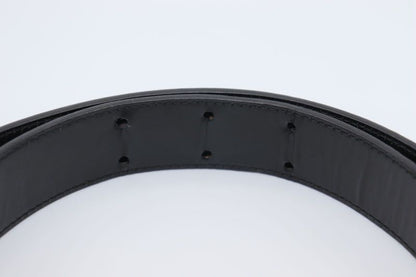 Gucci Double Taiga - Head Buckle Leather Belt 70 28 037 1766 1424 Black Made In