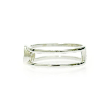 Gucci Silver Slim Open Band Ring 2.0g 925 Engraved 407822 Ring with Box