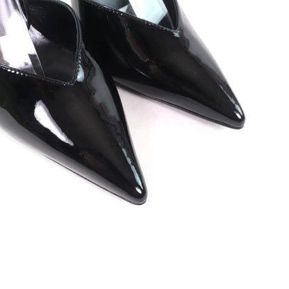 Gucci 721045 Pointed Toe Patent Leather Pumps Black 36 With Box And Storage Bag