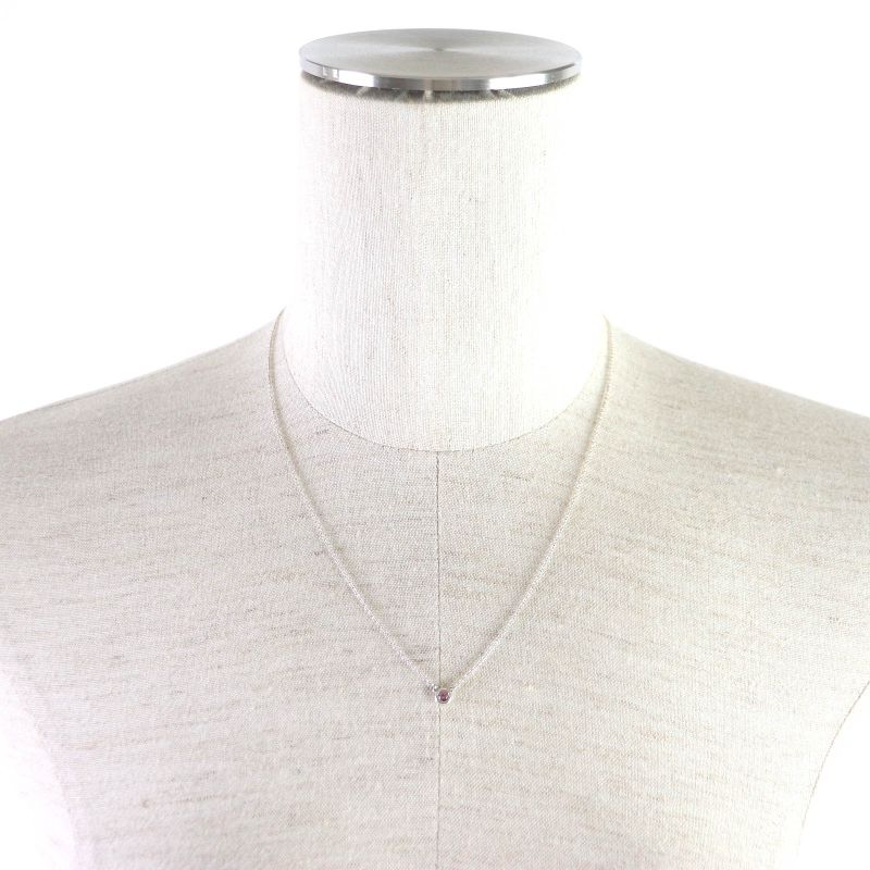 Tiffany & Co Elsa Peretti Color By The Yard 1P Pink Sapphire Pendant Necklace