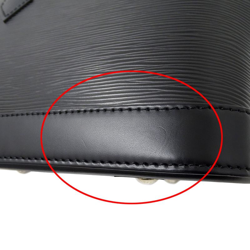 Louis Vuitton Bag Epi Women's Branded Handbag Shoulder Bag 2way Alma BB Noir