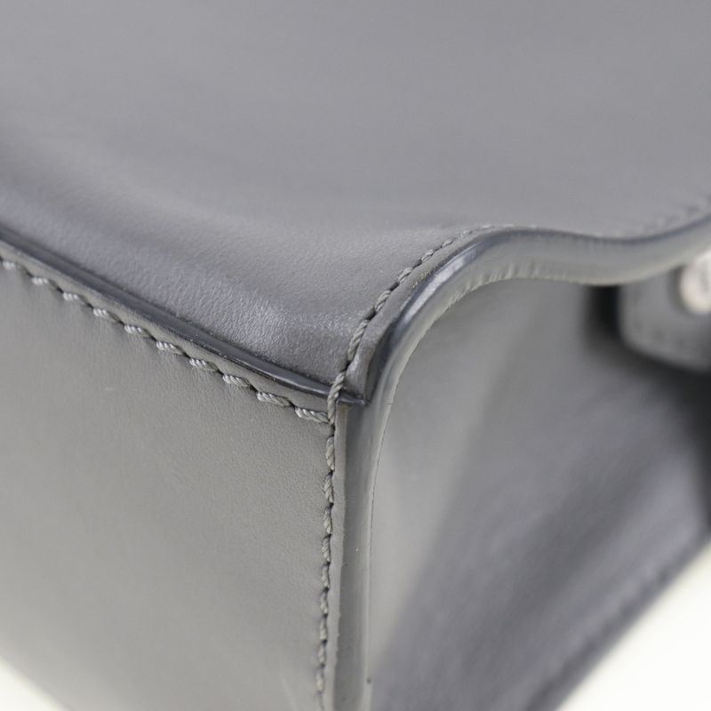 Fendi Mini Messenger 2WAY Shoulder 7m0238o7b Leather Gray Ladies Handbag