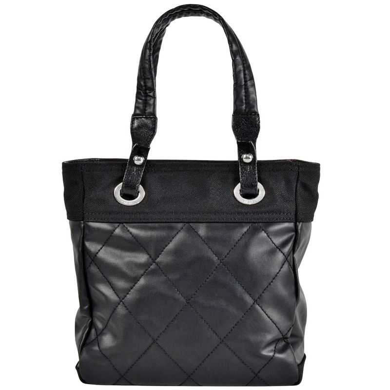 Chanel Paris Biarritz PM Tote Bag Coated Canvas Coco Mark