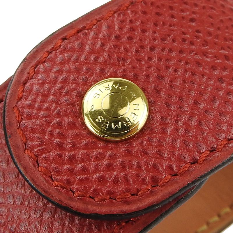 Hermes Bracelet Medor Vaux Epson Metal Red Gold Hardware Bangle Ladies Women