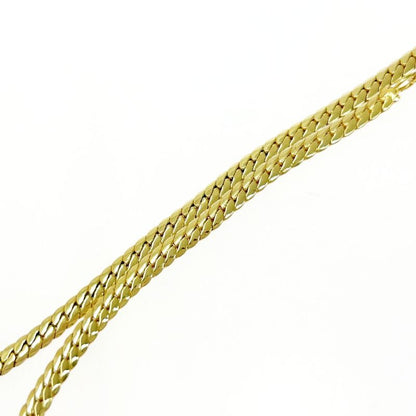 Christian Dior GP Rhinestone Colored Stone CD Logo Necklace Gold Blue 483543