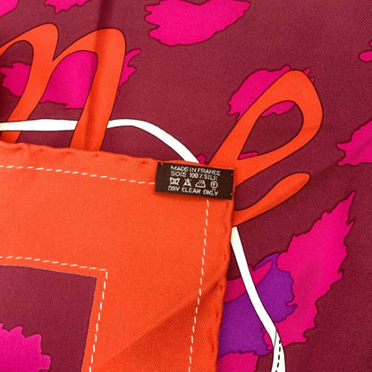 Hermes Carré 90 Monsieur ET Madame All-over Silk Scarf Multicolor